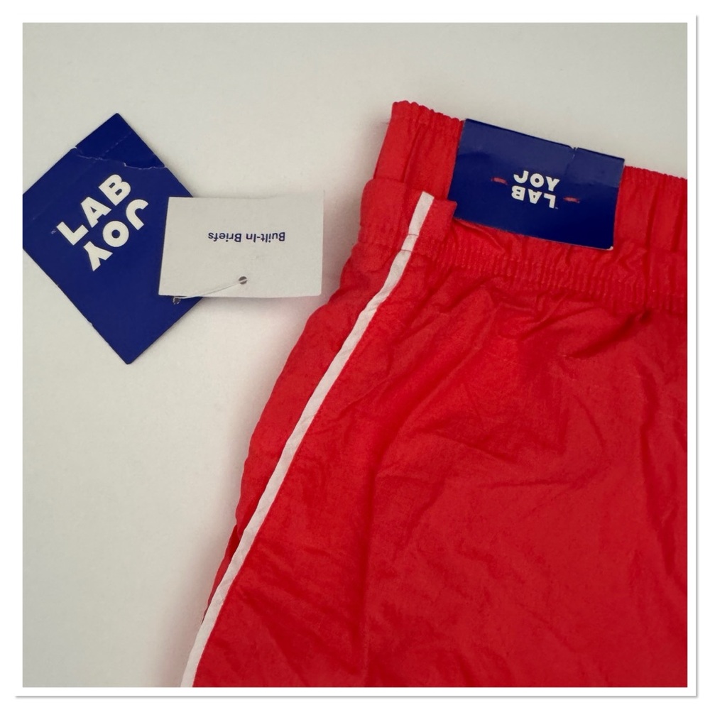 JoyLab Women's Woven Mid-Rise Athletic Shorts - Coral - Picture 5 of 5